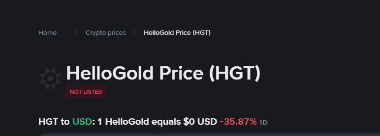 HelloGold (HGT)