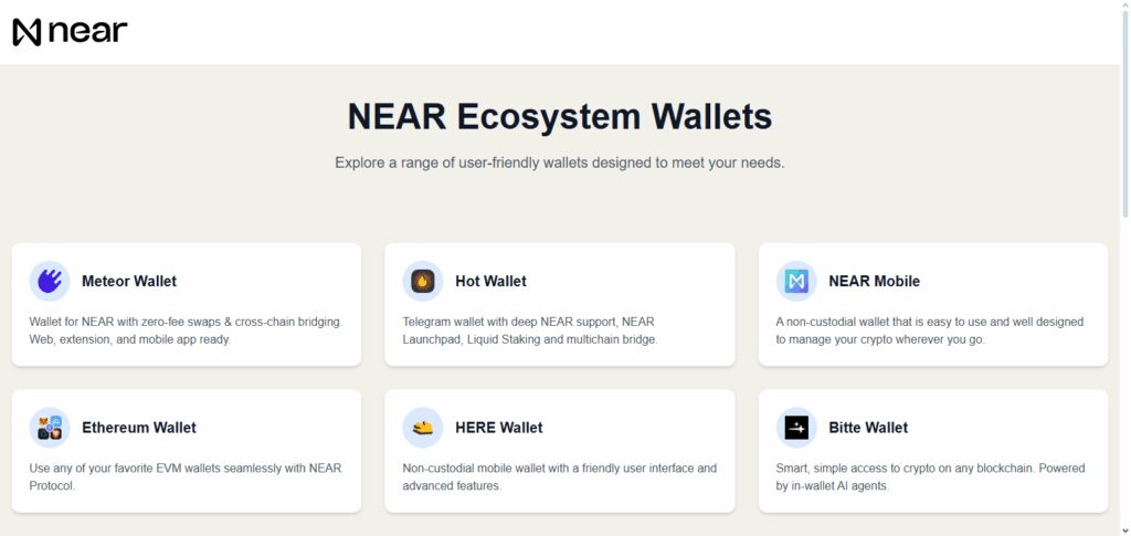 Creating Your NEAR Wallet