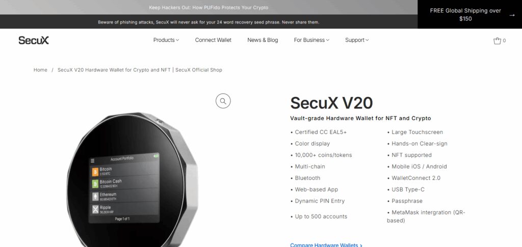 SecuX V20