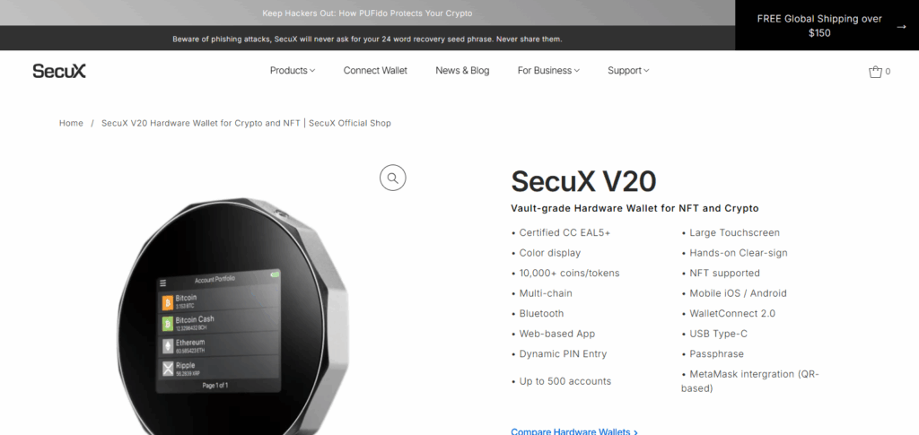 SecuX V20