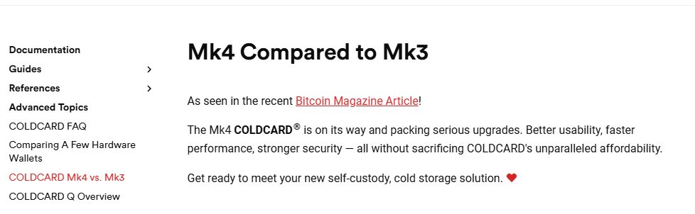 Coldcard Mk4