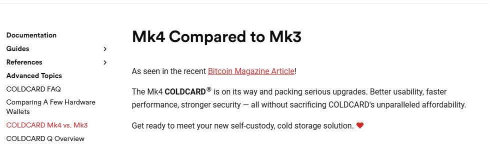 Coldcard Mk4