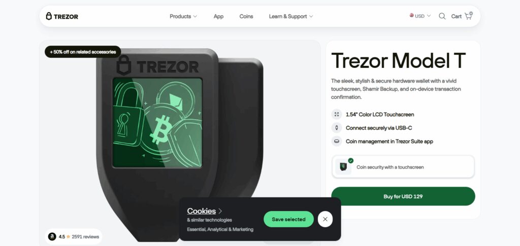 Trezor Model T