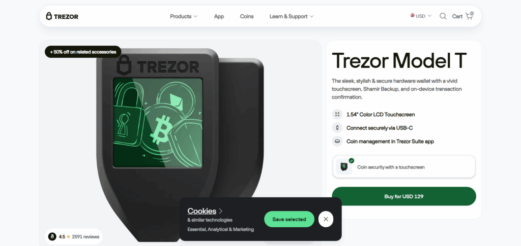 Trezor Model T