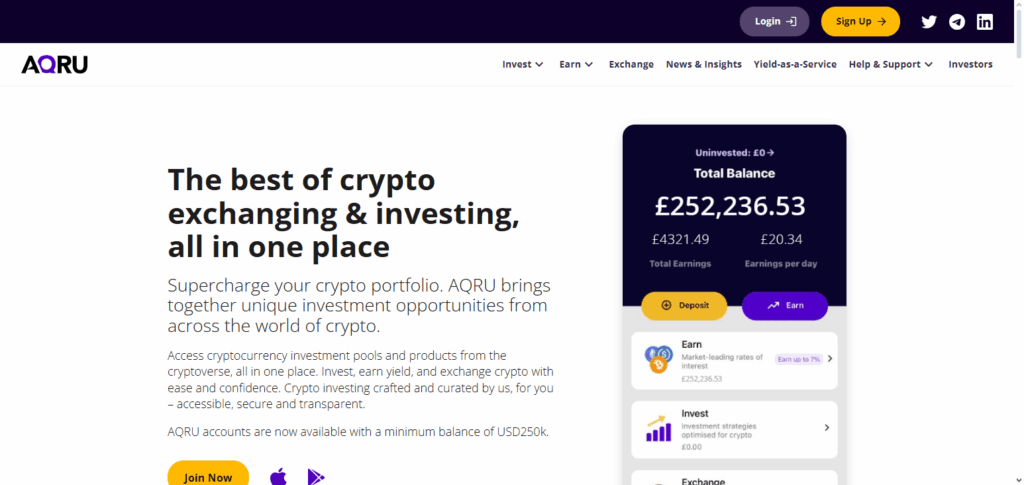 7 Best Bitcoin Investment Site with Daily Payouts – Earn Daily BTC Safely 3 AQRU