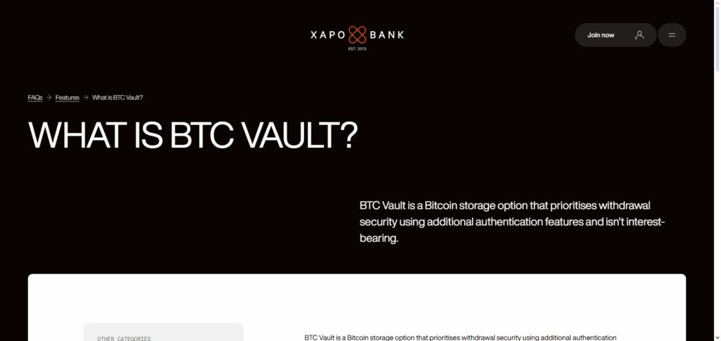 Xapo Vault