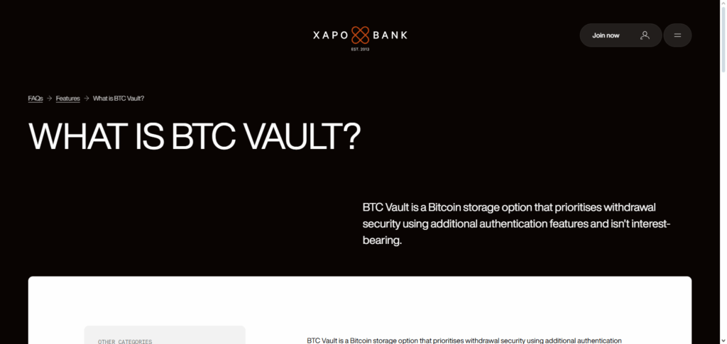 Xapo Vault
