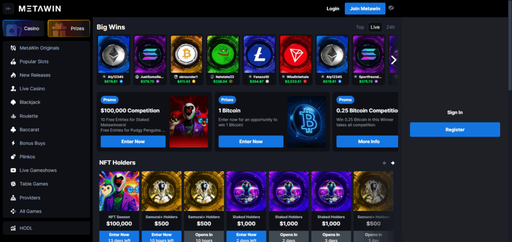 9 Best Crypto Casinos for Lightning Network Payments 6 MetaWin