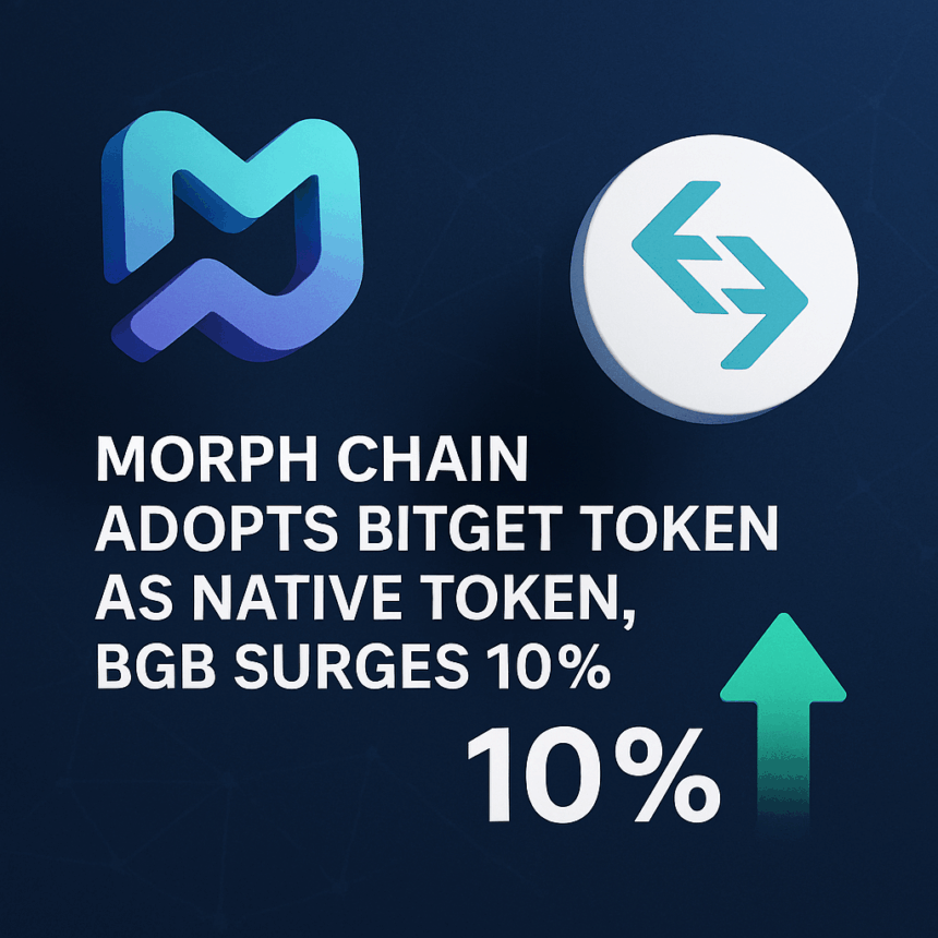Morph Chain Adopts Bitget Token as Native Token, BGB Surges 10%