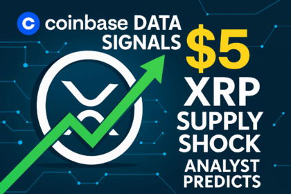 Coinbase Data Signals $5 XRP Supply Shock, Analyst Predicts