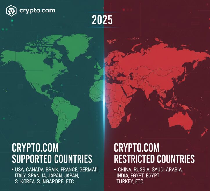 Crypto.com Supported & Restricted Countries 2025 – Complete List