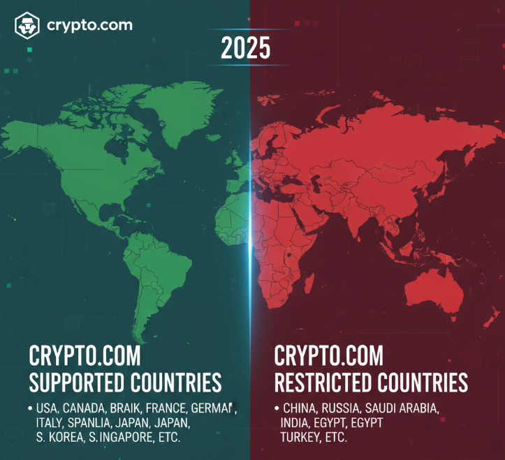Crypto.com Supported & Restricted Countries 2025 – Complete List