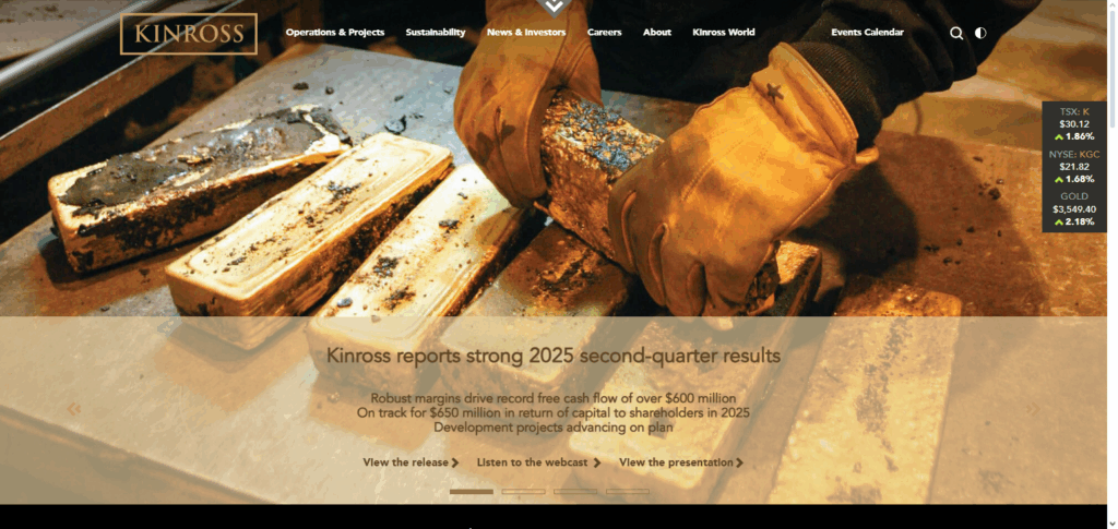 8 Best Gold Mining Stocks in 2025 to Watch for Strong Returns 5 Kinross Gold
