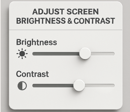 10 Best Ways to Reduce Eye Strain at Work 3 Adjust Screen Brightness & Contrast