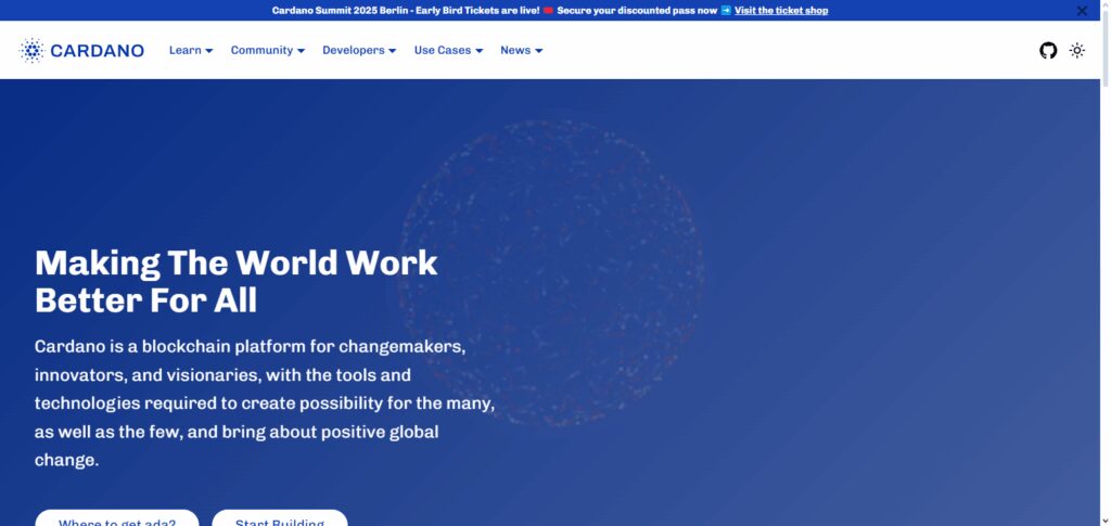 10 Best Coins to Send from Coinbase to KuCoin Quickly & Safely 3 Cardano (ADA)