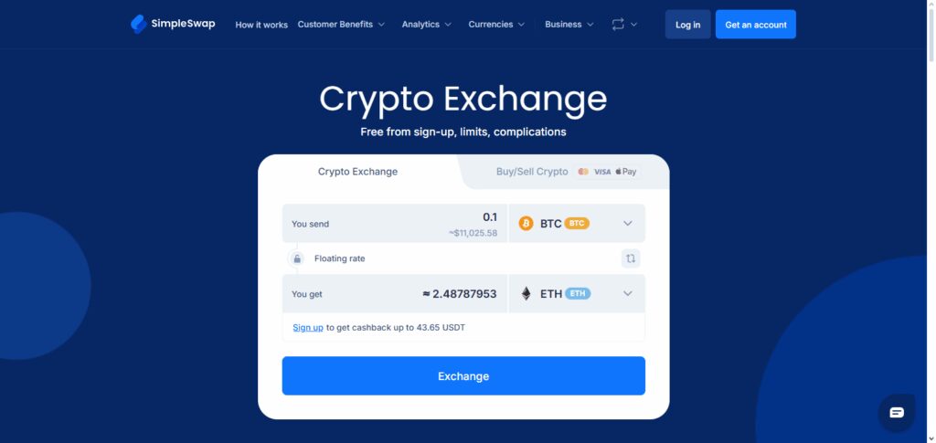 What Is SimpleSwap Crypto Instant?