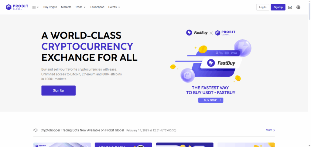 8 Best Bitcoin Exchanges for Hidden Gems – Discover High-Potential Crypto Early 9 ProBit Global