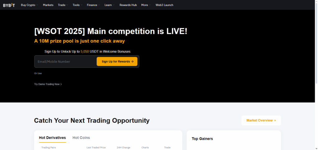 8 Best Bitcoin Exchanges for Hidden Gems – Discover High-Potential Crypto Early 6 Bybit