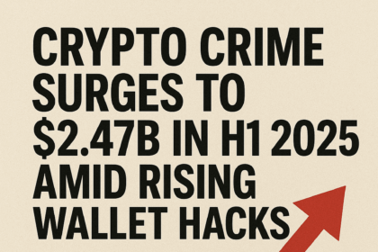 Crypto Crime Surges to $2.47B in H1 2025 Amid Rising Wallet Hacks