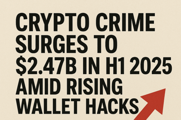 Crypto Crime Surges to $2.47B in H1 2025 Amid Rising Wallet Hacks