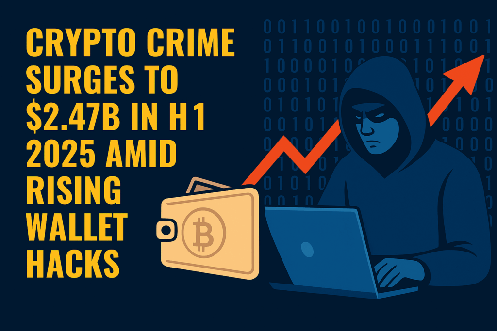 Crypto Crime Surges to $2.47B in H1 2025 Amid Rising Wallet Hacks