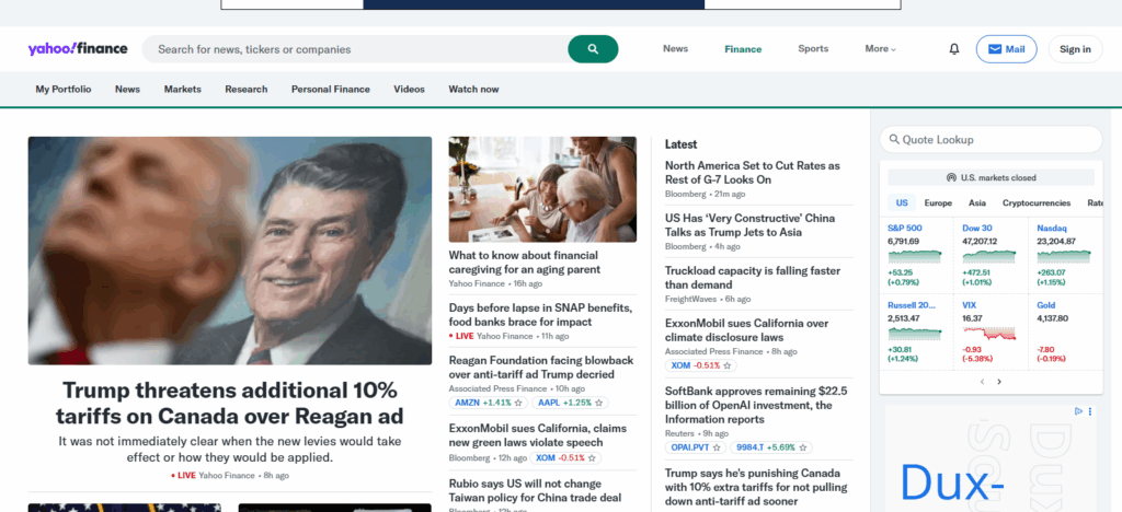 10 Best Stock Portfolio and Investment Tracker 4 Yahoo Finance