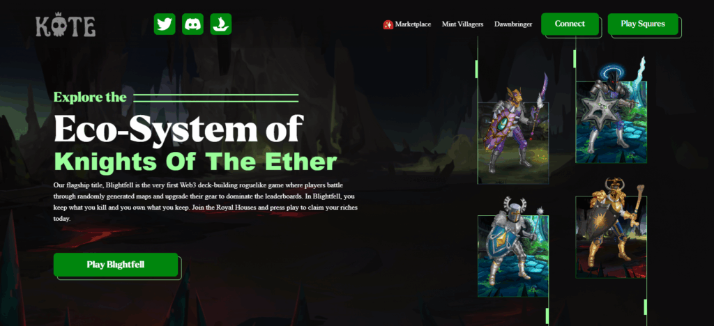 10 Best Arbitrum Gaming and NFT Projects 9 Knights of the Ether