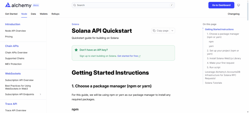 Alchemy Solana APIs