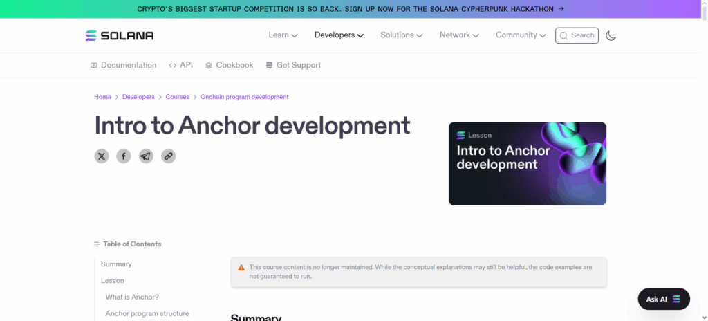 Anchor Framework
