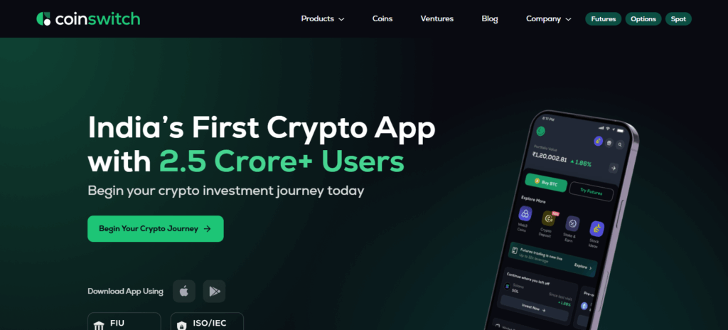 9 Top BloFin Alternative Exchanges in India for Secure Crypto Trading 3 CoinSwitch