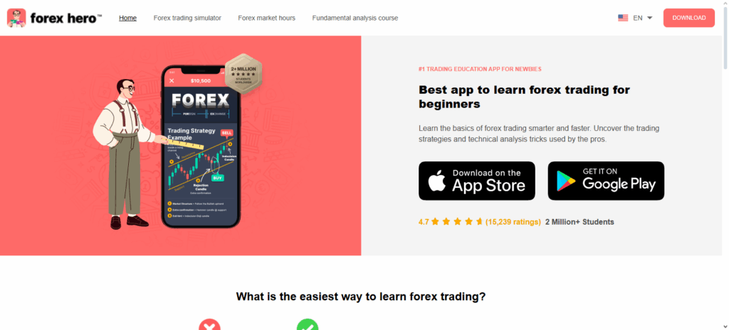 10 Best Forex Trading App with Gamified Learning 3 Forex Hero