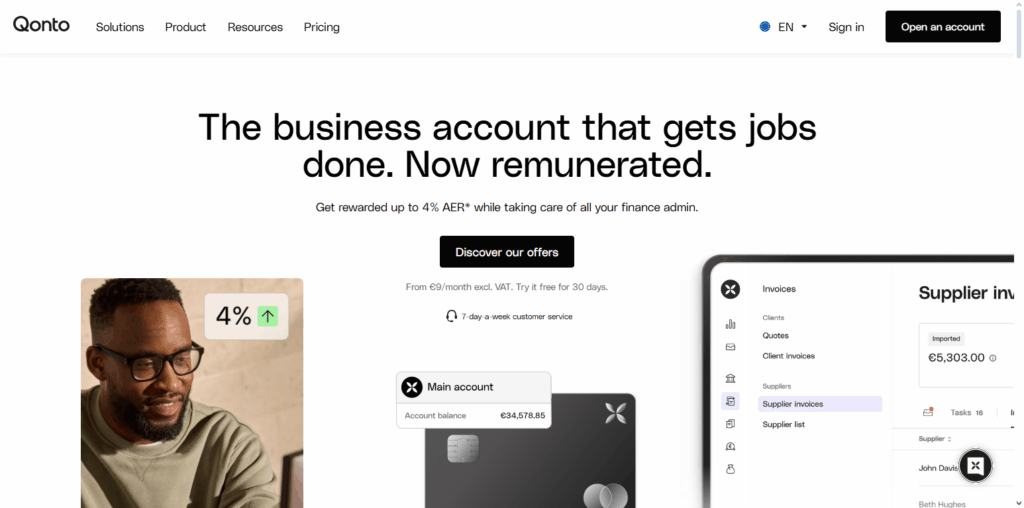 9 Top Business Bank Accounts in Europe for 2025 4 Qonto