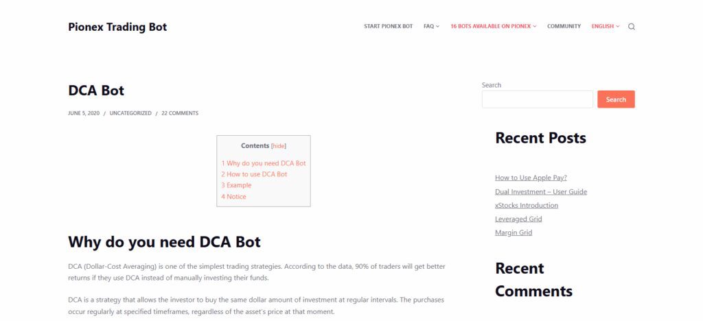 Pionex DCA Bot