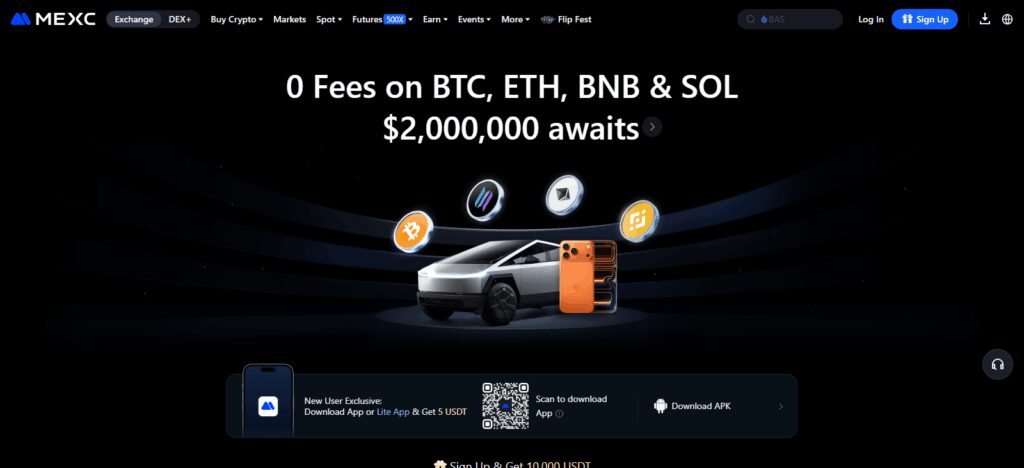 MEXC – Best for Futures and Altcoin Traders