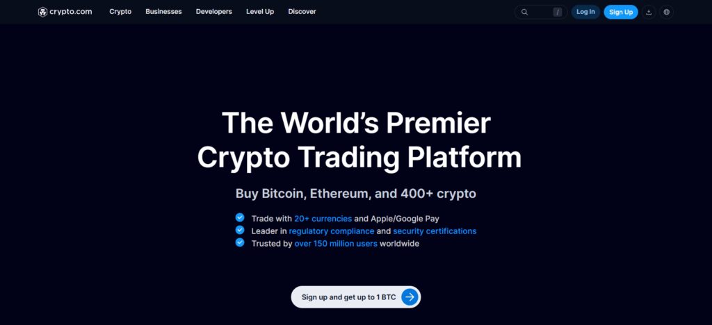 Crypto.com – Best for Mobile and DeFi Integration