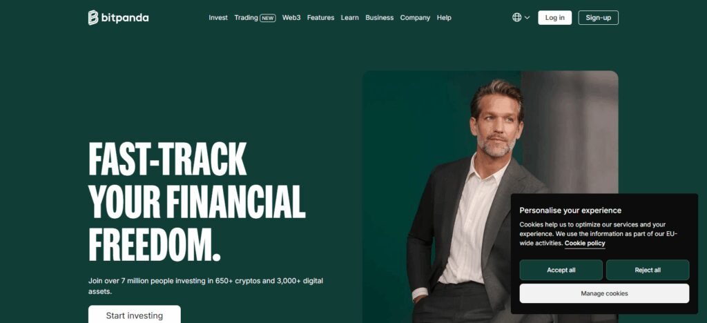 Bitpanda – Best for Beginners and Euro-Based Investors
