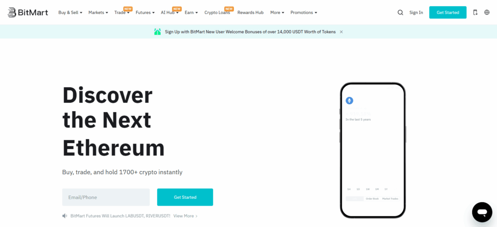10 Best Bybit Alternatives In Europe In 2026 11 Bitmart - Best for Global Access and Low Fees