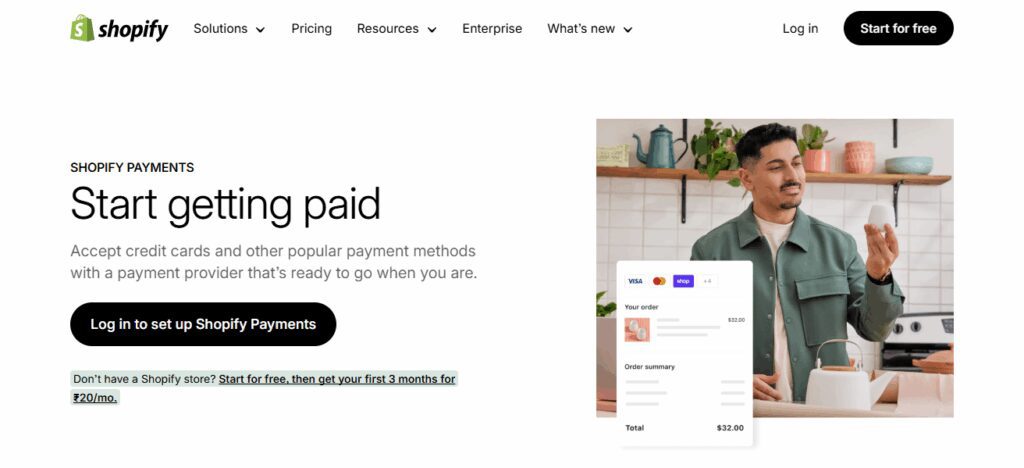 4. Shopify Payments