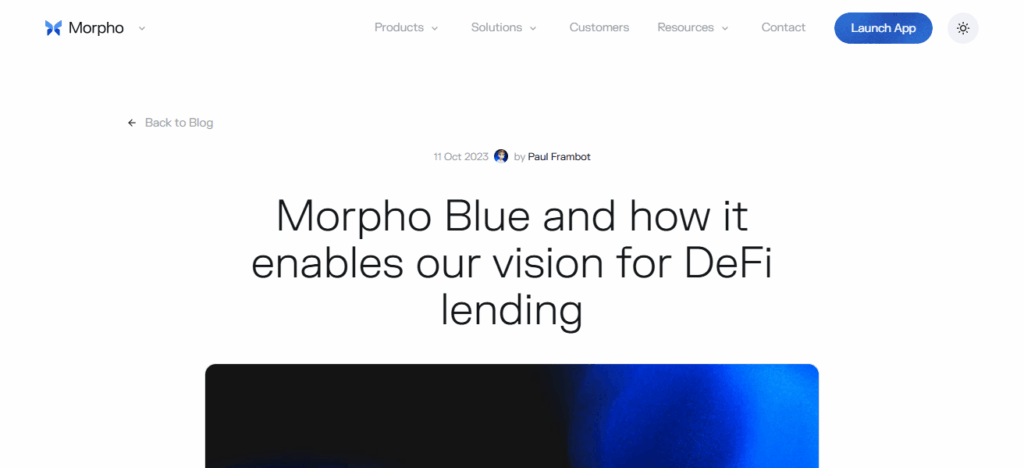 10 Best Stablecoin Interest Rates & High Yield Platforms 2025 6 Morpho Blue