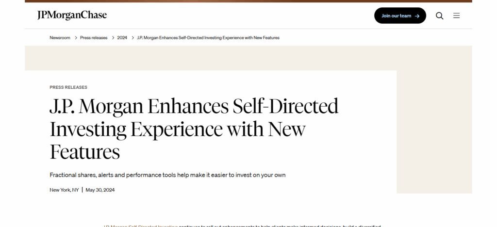 J.P. Morgan Self-Directed Investing
