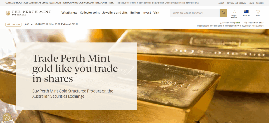 Top 10 ASX ETFs to watch in 2025 3 Perth Mint Gold Structured Product (PMGOLD)