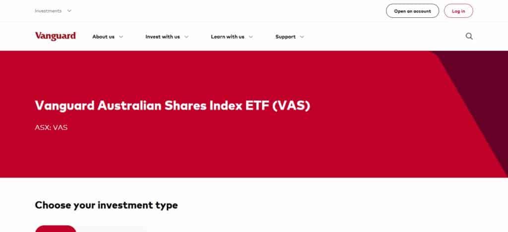 Vanguard Australian Shares Index ETF (VAS)