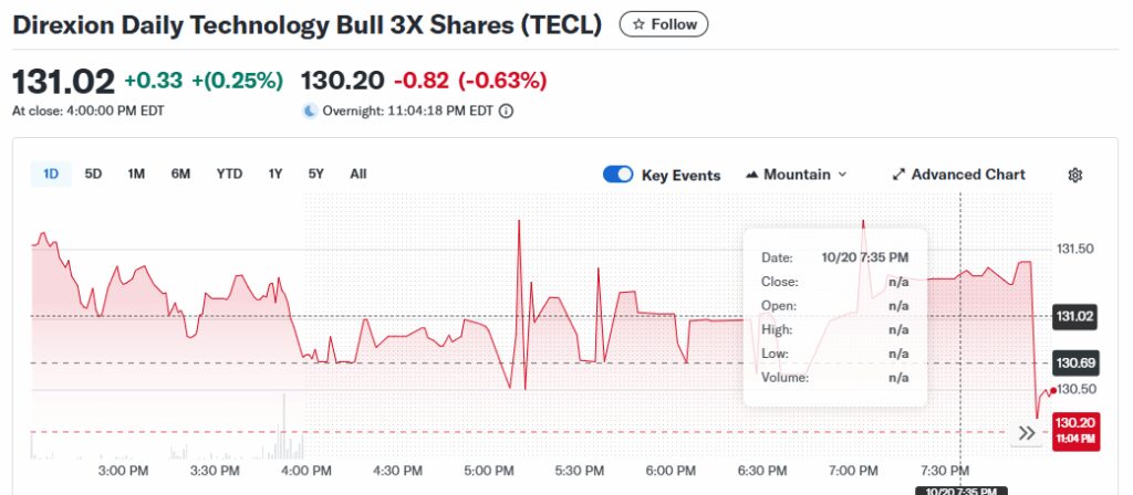10 Best 3x Leveraged Bitcoin ETFs to Watch 7 Direxion Daily Technology Bull 3x Shares (TECL)