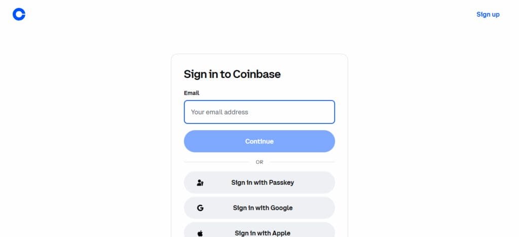 Example: Using Coinbase