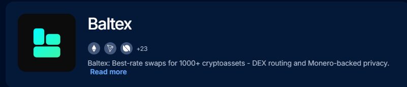 Baltex DEX Aggregator