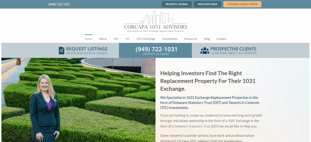 10 Best DST 1031 Exchange Companies 11 Corcapa 1031 Advisors