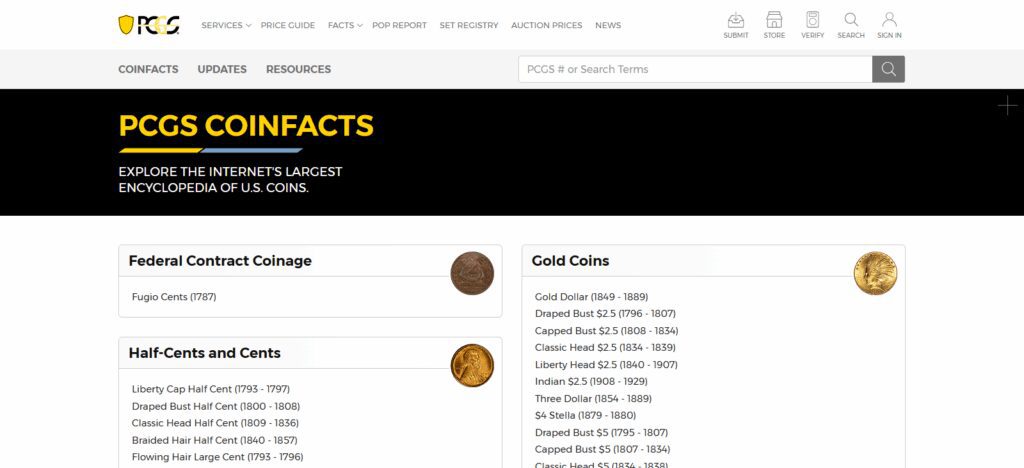 PCGS CoinFacts