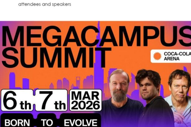 MEGACAMPUS SUMMIT 2026 TO BE HELD IN DUBAI — THE WORLD’S LARGEST LECTURE EVENT 1 MEGACAMPUS SUMMIT 2026 TO BE HELD IN DUBAI