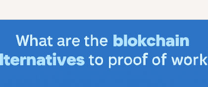 What are the blockchain alternatives to proof of work