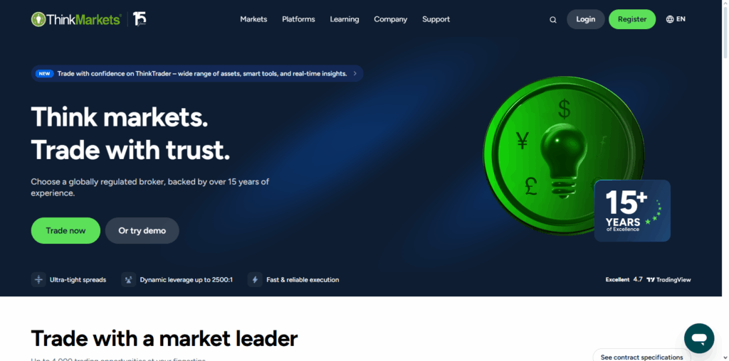 10 Best Fixed Spreads Forex Brokers 2025 10 ThinkMarkets